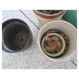 Stoneware and plastic. outdoor plan...