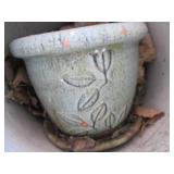 Stoneware and plastic. outdoor plan...