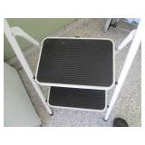:Metal. folding Cosco step stool...