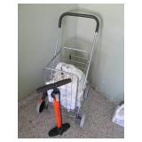 Metal. wire folding shopper and man...