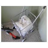 Metal. wire folding shopper and man...