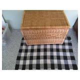 Wicker Rattan storage truck. with l...