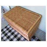 Wicker Rattan storage truck. with l...