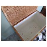 Wicker Rattan storage truck. with l...