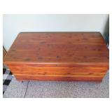 Cedar hope chest style bench approx...