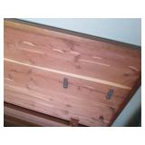Cedar hope chest style bench approx...