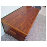 Cedar hope chest style bench approx...