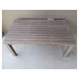 Slatted woos patio coffee table app...