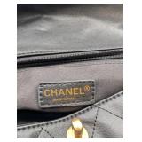 Chanel Black Quilted Leather Shoulder Bag - Gold CC Turn-Lock - Made in Italy