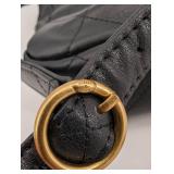 Chanel Black Quilted Leather Shoulder Bag - Gold CC Turn-Lock - Made in Italy