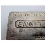Engelhard 999+ Fine Silver Bar - 100 oz Troy Bullion