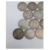 Barber Quarter Dollar Coins 90% Silver