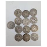 Barber Quarter Dollar Coins 90% Silver