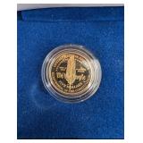 United States Mint Constitution Coins - Silver Dollar & Five Dollar Gold Coin Set (1987)