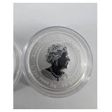 2 Australia 1/2 .999 Silver Coins
