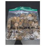Indian Head Cent Coins 200 PC - U.S. One Cent Penny Assortment for Collectors