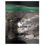 100 Mixed Date And Condition Liberty Nickels