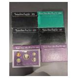 United States Mint Proof Sets - 1974(2), 1977, 1989(2), 1995 (6 sets)