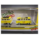 M2 Machines Enjoy Mello Yello 1960 VW Double Cab & Microbus Deluxe Model Set TW05