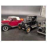 National Motor Museum Miniature Die-Cast Cars - 1932 Ford & 1935 Duesenberg (Lot of 5)