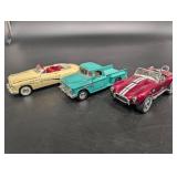 427 Cobra & Boss Chev Step Side Diecast Vehicles (Lot of 3)