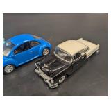 5-Piece Vintage Classic Model Cars Miniature Vehicle Assortment for Collectors