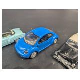 5-Piece Vintage Classic Model Cars Miniature Vehicle Assortment for Collectors