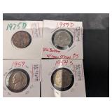Jefferson Nickel Collection 1941S 1951S 1957S 1959D 1982D & 2024P/D