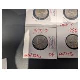 Jefferson Nickel Collection 1941S 1951S 1957S 1959D 1982D & 2024P/D