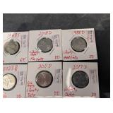 Jefferson Nickel Coin (15) - Mixed Variety Dates & Mint Marks 1946S-2023D