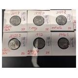 Jefferson Nickel Coin (15) - Mixed Variety Dates & Mint Marks 1946S-2023D