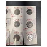 United States Quarter Dollar Coin Assortment - (12) 2025D 2024D 2002P 2000D