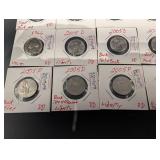 Jefferson Nickel 2005 P/D & 2023D Proof Assortment (15 Coins) With Handwritten Notes