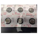 Jefferson Nickel Variety/Error Coin Assortment (15) 1960-2021 D/P