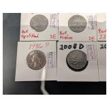 Assorted U.S. Washington Quarters (12 Coins) - 1966-2023 (1994D, 2000P, 2023D)