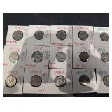 Jefferson Nickel Coin Assortment - 1940, 1970S, 1976D, 1986D, 1997P, 2017D