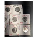 Washington Quarters - 1981P, 2000P/D, 2005D, 2014D, 2019P, 2021D, 2023D, 2002S