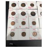 Assorted Lincoln Cents (25 Coins) 1944S-2014D with Die Variety Notes