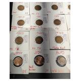 Assorted Lincoln Cent Die Notes (D-Mint) 1955-2021D in Individual Holders