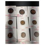 Assorted Lincoln Cent Variety Coin Holders - 1946-2024 (D/S Mintmarks)