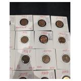 Assorted Lincoln Cent Variety Coin Holders - 1946-2024 (D/S Mintmarks)