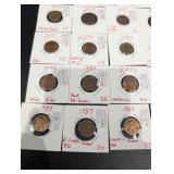 U.S. Lincoln Cents 1952-2024 (25) - Labeled Die Variety Notes
