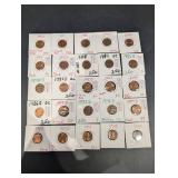 Lincoln Cent Coin Assortment (Lot of 20) - Assorted Years & Mint Marks