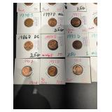 Lincoln Cent Coin Assortment (Lot of 20) - Assorted Years & Mint Marks