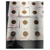 Lincoln Cent Variety Assortment (25 coins) - Floating Roof & Small Date