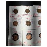 Lincoln Cent Variety Assortment (1969S, 1970D, 1956D, 2009) (Lot of 20)