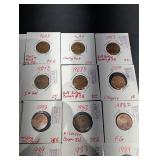 Lincoln Cent Variety Assortment (1969S, 1970D, 1956D, 2009) (Lot of 20)