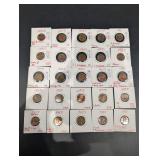 Lincoln Cent Variety Assortment - 25-Piece Dates 1953S-2024D