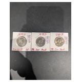 Lot Of 3 Susan B Anthony Dollars