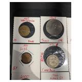 World Coin Collection (12 Coins) - Yugoslavia, France, Switzerland, Ireland, UK, Ecuador & Swiss